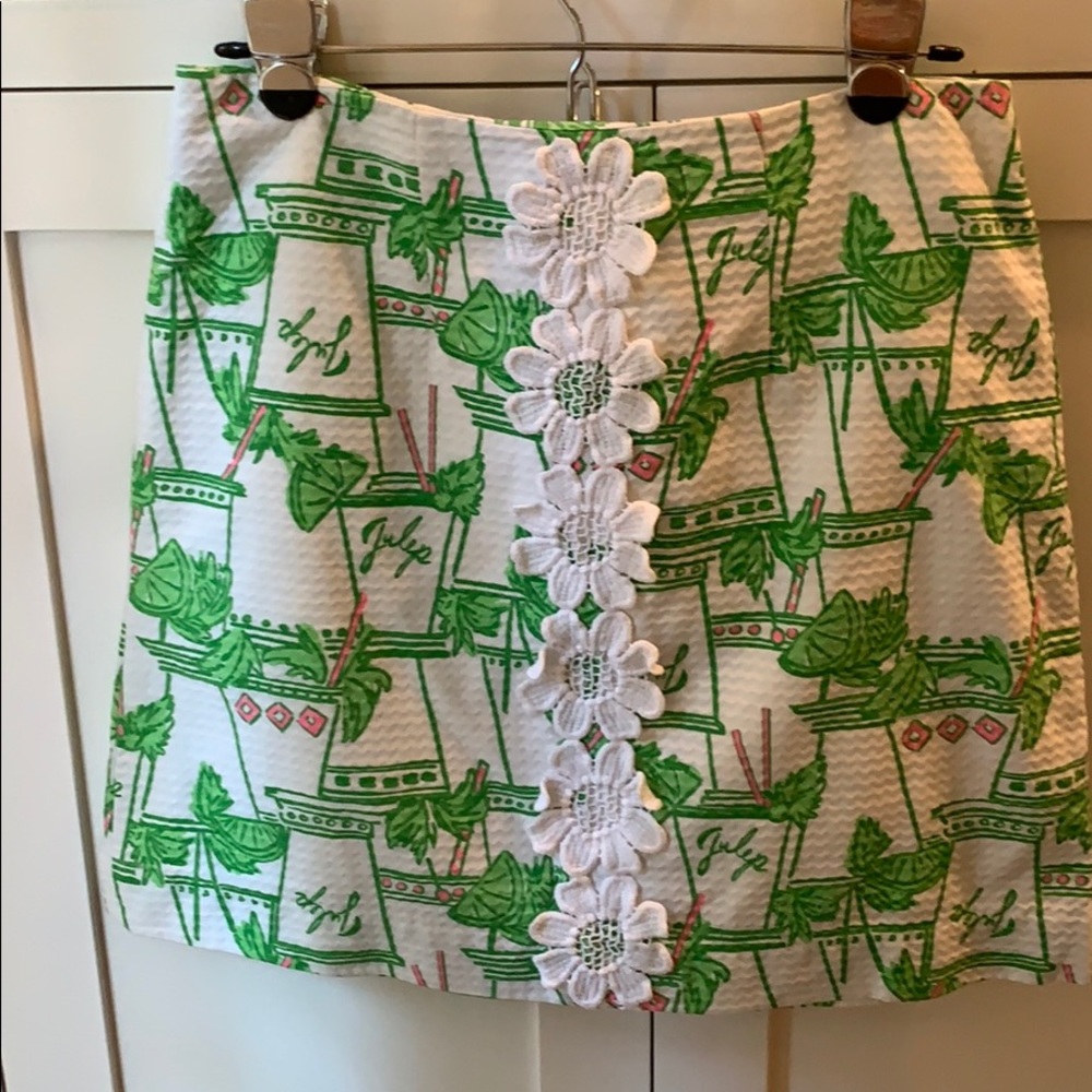 Lily Pulitzer Mint Julep mini skirt